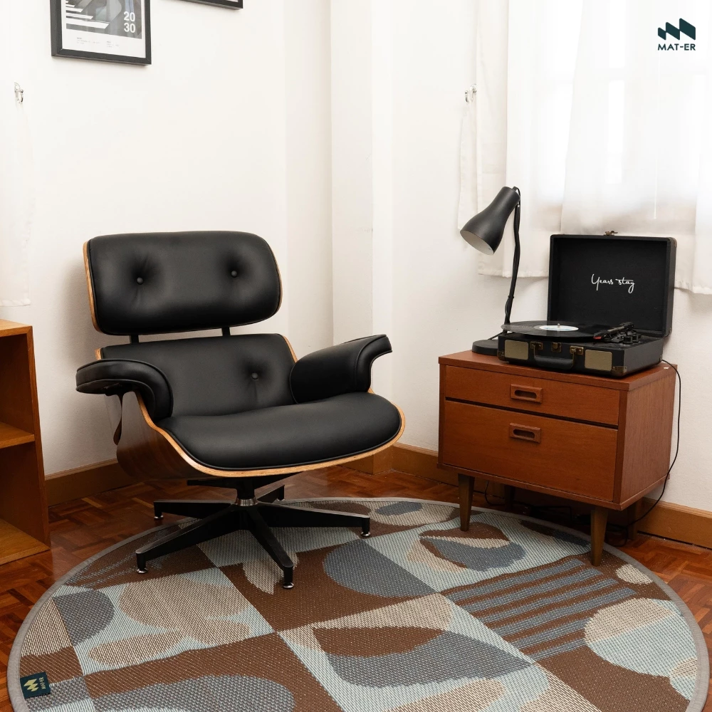 Mat-er Urban Bliss Mocha Breeze Round Mat