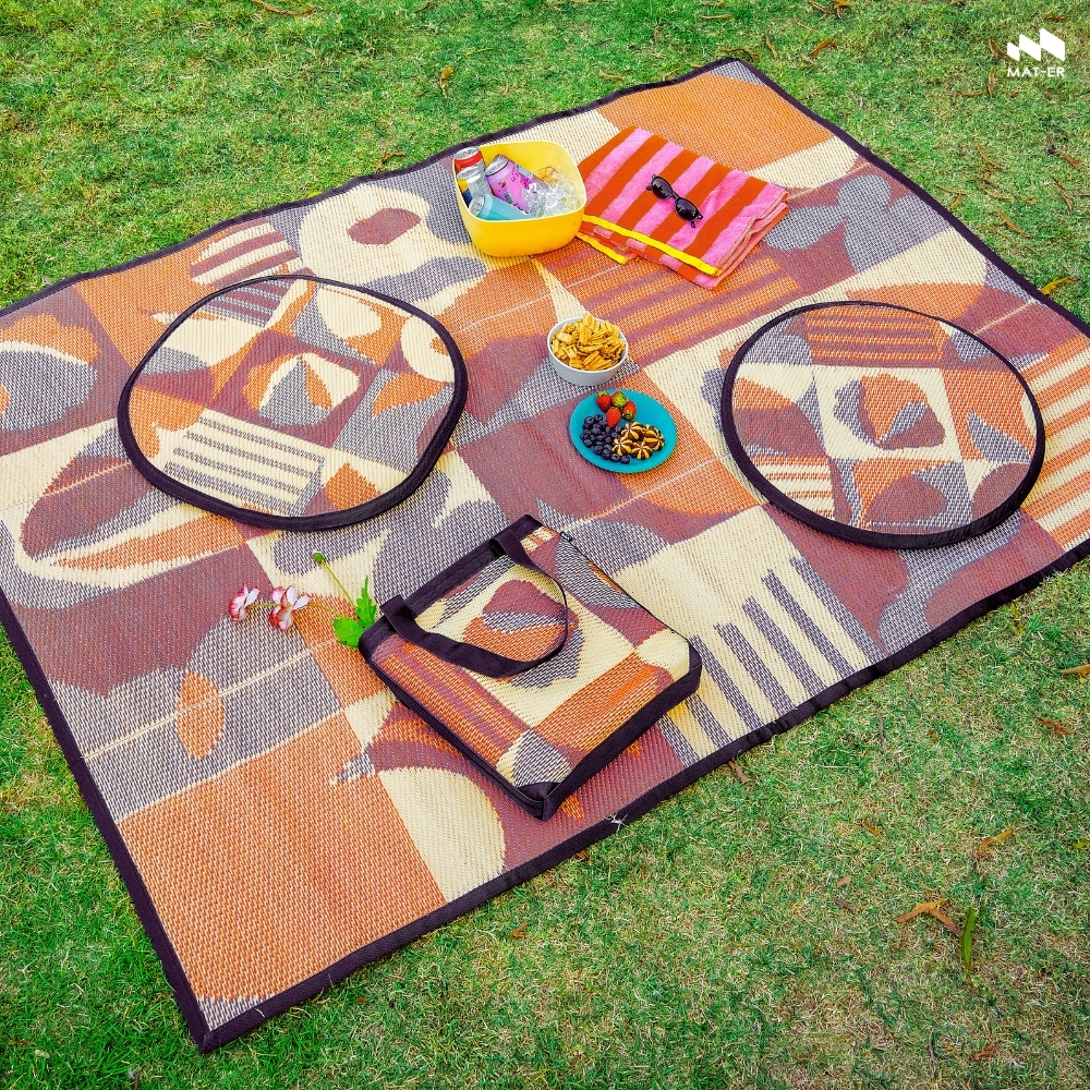 Mat-er Foldable Mat Urban Bliss-Crimson Sunrise - Image 2